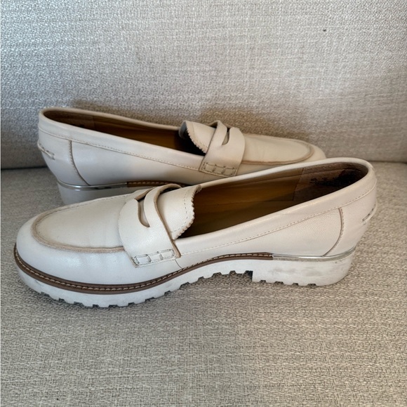 Franco Sarto Y2K Style chunky Loafer Cedra Leather Loafer Size 8 - Picture 4 of 7